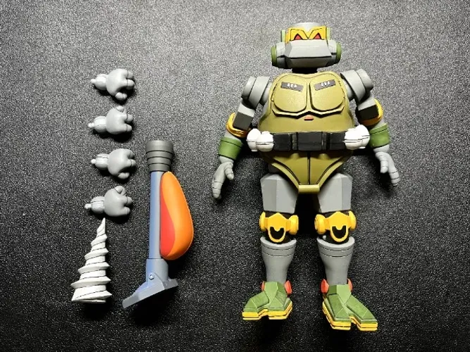 Boneco TMNT Tartarugas Ninja Metalhead Cartoon NECA Original