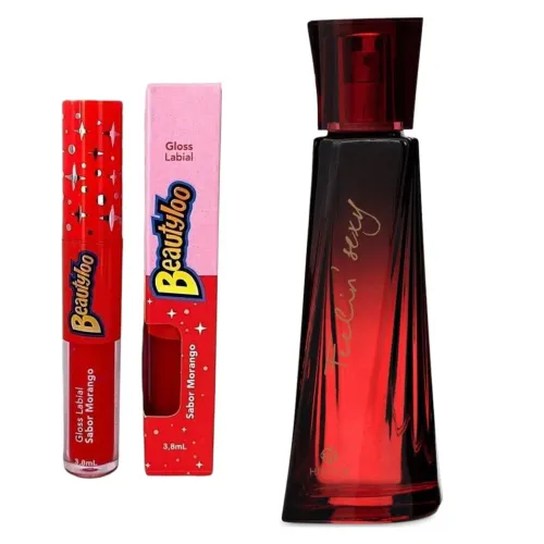 Kit Beautyloo: Gloss Labial e Perfume Feelin' Sexy