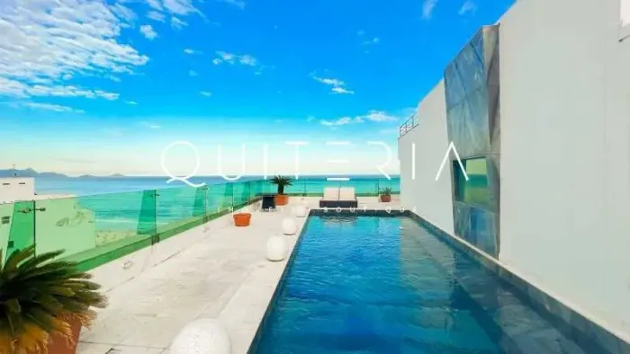Av. Atlântica, Praia de Copacabana Cobertura de Luxo para Venda com 950m² 5 Suítes 2 Vagas