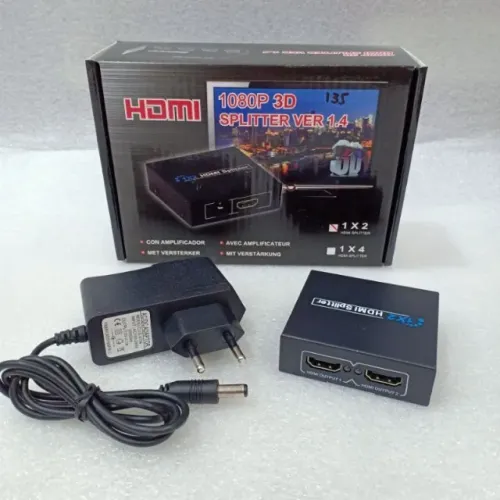 Divisor de tela Hdmi Splitter (Espelhamento duas Telas) 1X2 1X4 E 1X8