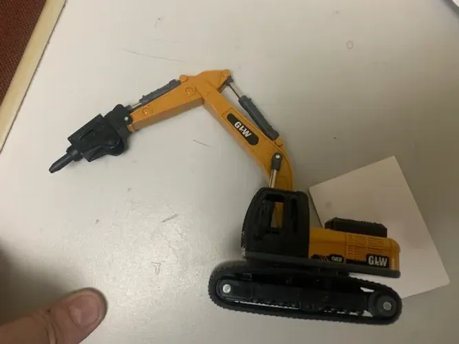 trator britadeira miniatura replica