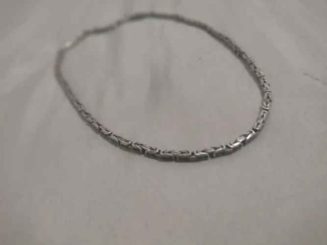 Cordão de prata indiana 925 - 35g | artesanal, novo e imponente.