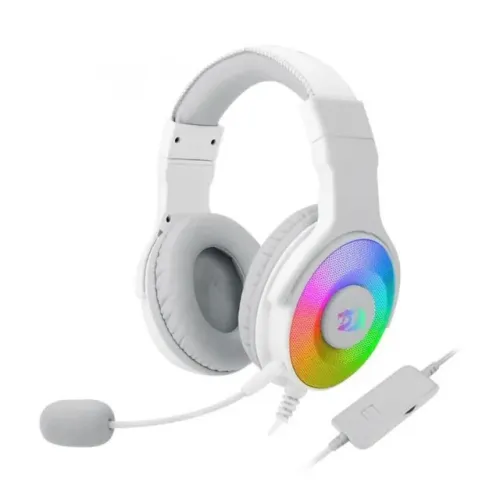 Headset Gamer Redragon Pandora White Led RGB Surround 7.1 USB - WZetta