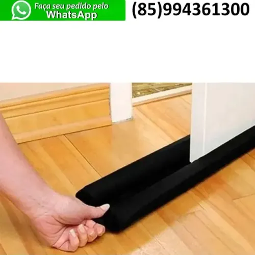 Veda Porta Duplo 80cm Ajustável Protetor de Porta Contra Insetos e Animais Peçonhentos