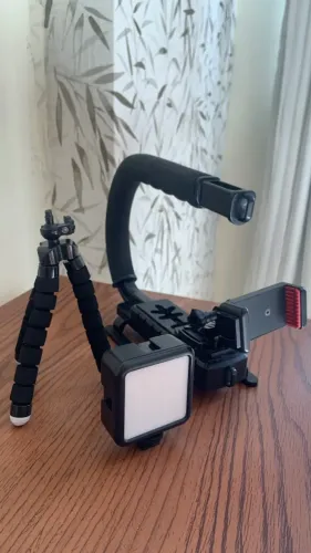 Luz Led para gravação! Kit Tripé + Suporte + Led