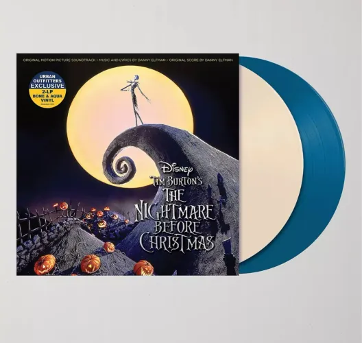 The Nightmare Before Christmas Disco de Vinil LP colorido Disney Estranho Mundo de Jack 