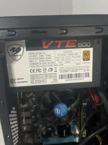 Fonte cougar vte 600w 80 plus bronze