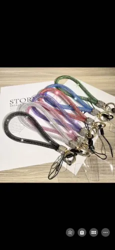 Lindas pulseiras de mão com brilho e strass Para Celular