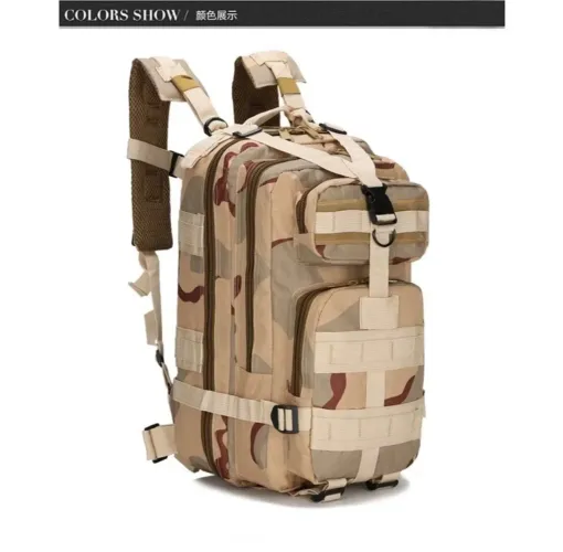 Mochila Tática Multiuso ideal para Camping, Trilhas 30 litros pequena