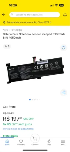 Bateria Para Notebook Lenovo Ideapad 330-15ikb