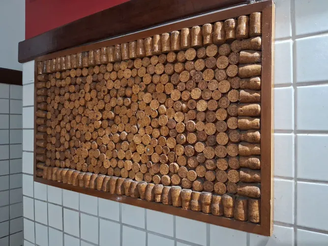 PAINEL decorativo de Rolhas de Vinho