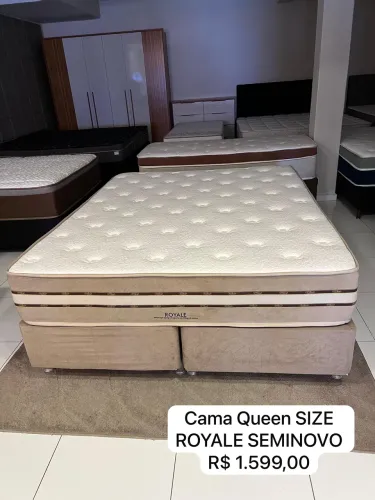 Colchão de Casal ROYALE COM BASE - Entrego!
