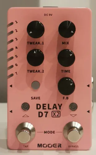 Pedal Delay Mooer D7 x2