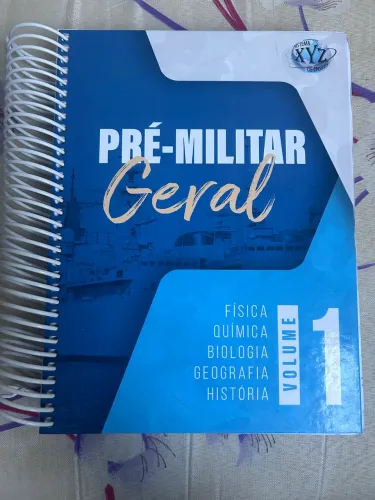 Livro pré-militar geral volume1 física química bio geo his sistema xyz de ensino