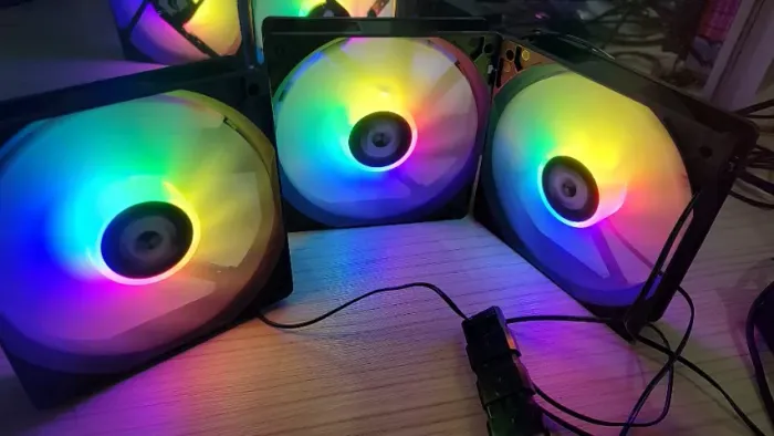 Kit 3 Fans Gamer Mancer RGB - NOVO
