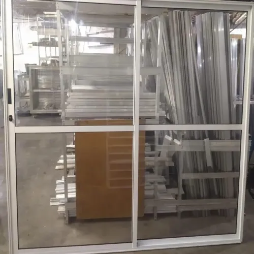 Porta balcão 2 folhas alumínio branco 210x180 direto da fábrica 