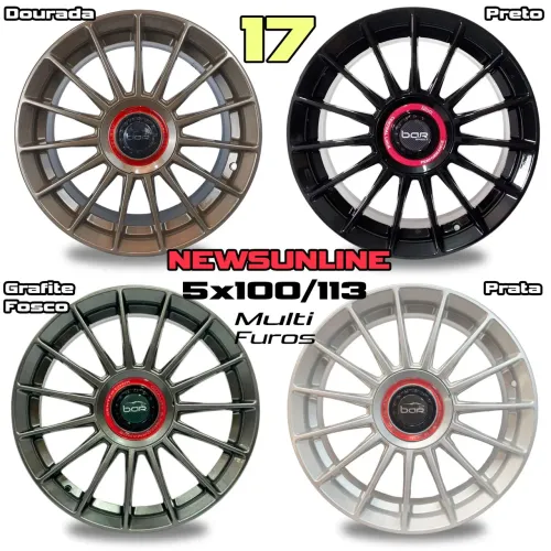 Rodas Aro 17 Newsunline - Diversas Cores e acabamentos 