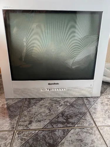 tv gradiente flat 21 polegadas tela plana vai com controle 