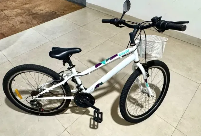 Bicicleta Caloi Ceci Aro 24 21 Marchas com Cesta