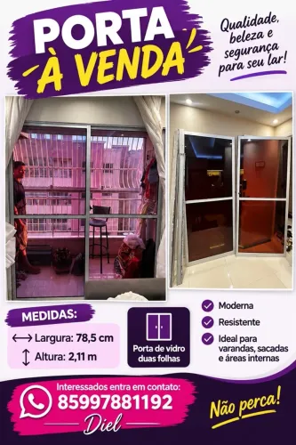 Porta de vidro