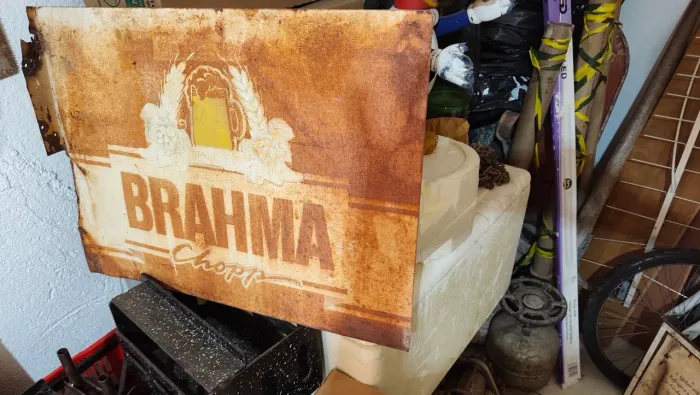 Placa de cerveja ? Brahma antigo