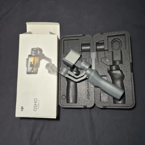 dji osmo mobile 2 estabilizador de video para celular cor cinza