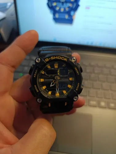 G-shock heavy duty anadigi masculino ga 900a1a9dr amarelo