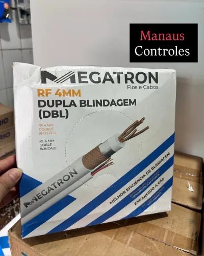 Cabo Coaxial Blindado CFTV para Câmeras de Segurança 100 Metros