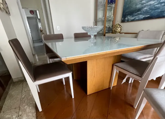 Mesa de jantar quadrada - 1,40 x 1,40 x 76 alt