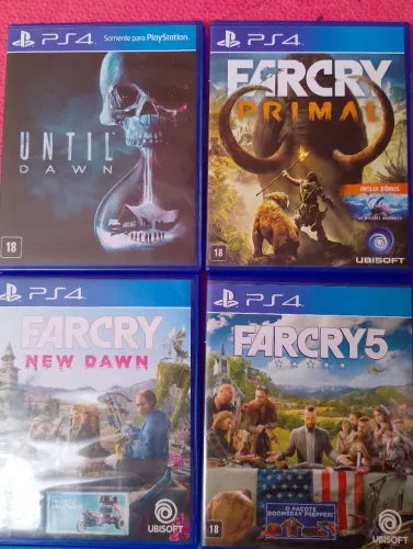 Far cry e Until Dawn PS4