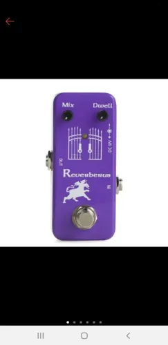 Pedal de efeito reverb Movall, pouco usado