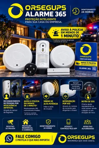 Alarme de segurança Orsegups