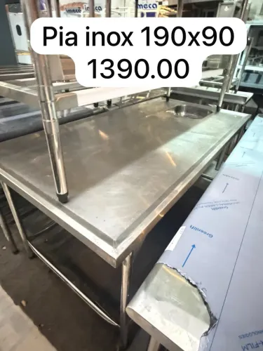 Pia inox 190x90