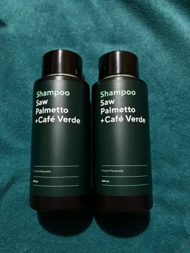 Kit 2 Shampoos Capilares Saw Palmetto + Café Verde (400ml cada)
