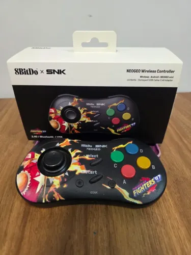 Controle sem fio 8BitDo para Neo Geo Mini