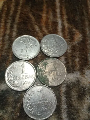 Moedas antigas colecionador