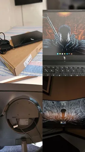 Notebook gamer acer nitro v15 + monitor samsung odyssey G5 32 polegadas Curvo