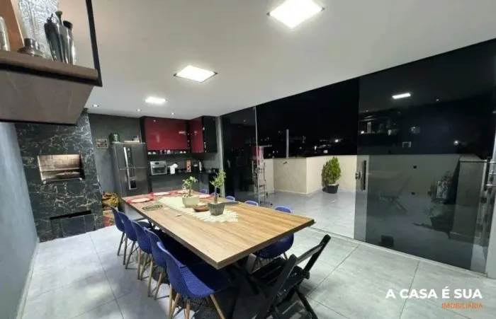 Cobertura para Aluguel em Contagem (Bairro Arvoredo) com 3 Quartos, Varanda Gourmet e 1 Va