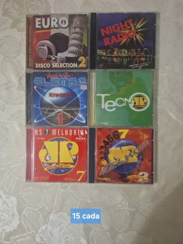 Cds variados de música eletrônica, JP, Tecno, Eletro.......