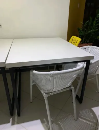 Mesa estilo industrial (MDF + Metanol)
