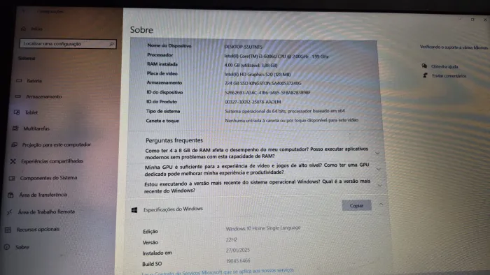 Notebook lenovo