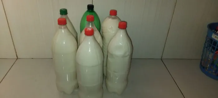 Leite 100% puro e ovos de granja