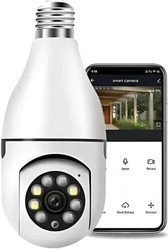 Câmera Lâmpada de Segurancça ip wifi 360