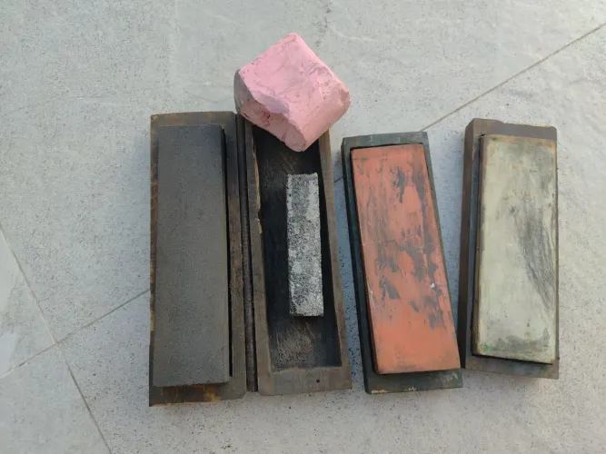 Conjunto de pedra de amolar