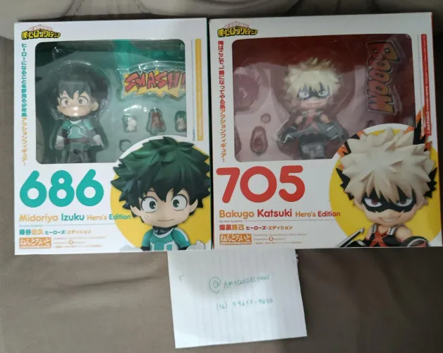 Vendo/troco (por jjk nendoroid original Midoriya e bakugou my hero academia action figure