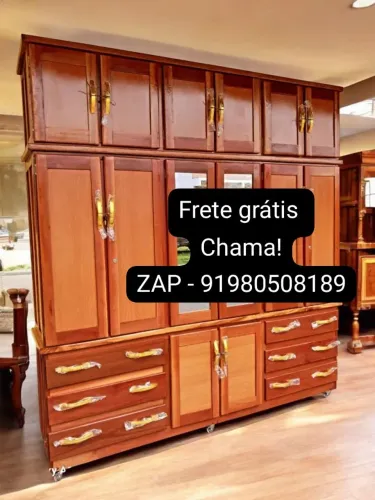 Guarda roupa de casal espelho cabideiro Instalado já!