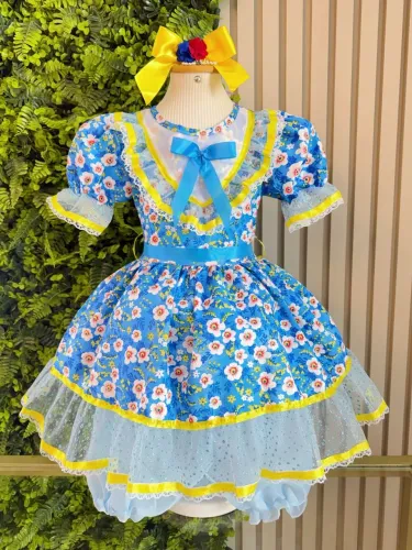 Vestido junino infantil 