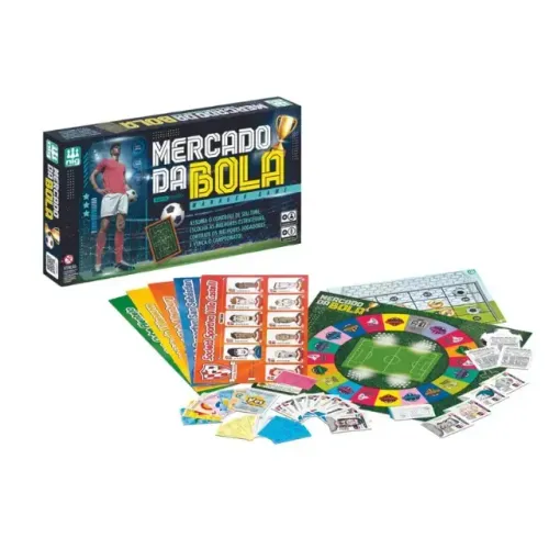 Jogo De Tabuleiro Mercado Da Bola Futebol Jogador Divertido - Nig Brinquedos