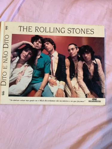 Livro the rolling stones capa dura rock raro 