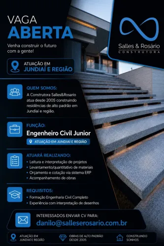 Oportunidade Engenheiro Civil Junior